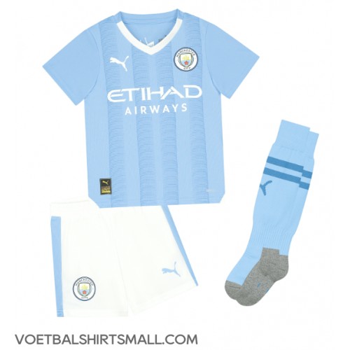 Manchester City Phil Foden #47 Babykleding Thuisshirt Kinderen 2023-24 Korte Mouwen (+ korte broeken)